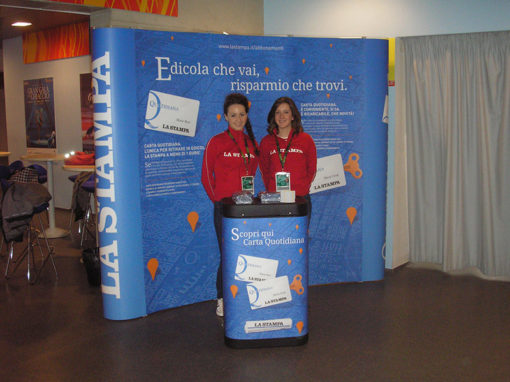 Stand Pop-up La Stampa