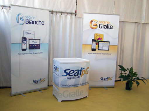 Roll-up Light + Desk Pagine Bianche