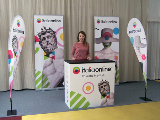 Stand Pop-up + Roll-up light Italiaonline